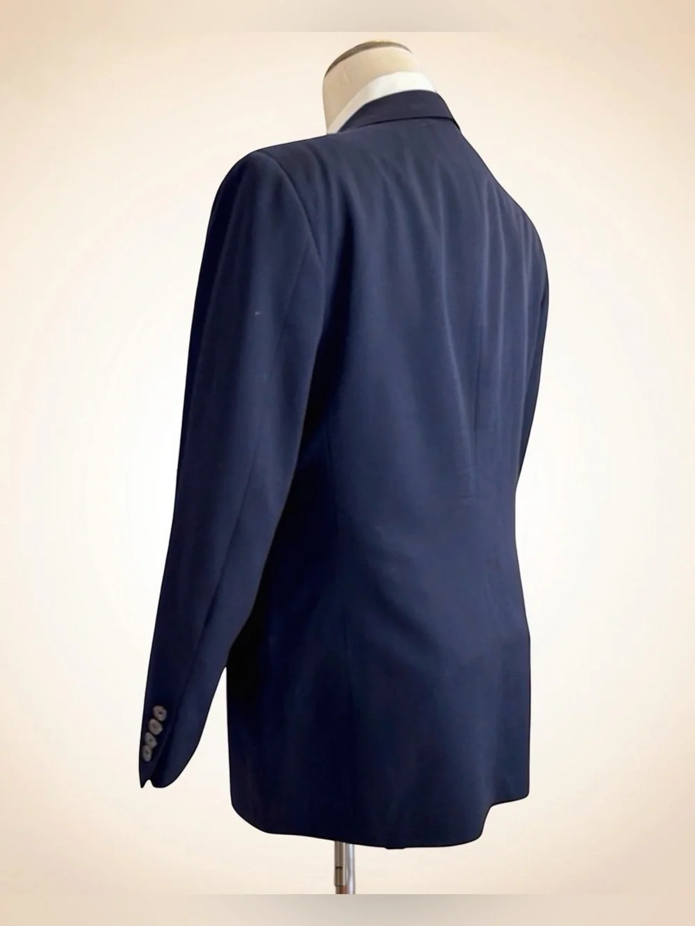 Joseph Abboud for Nordstrom Navy Double-Breasted 100% Wool Blazer 40R